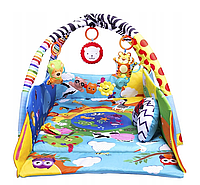 Коврик детский игровой развивающий Lionelo Anika Multicolor с игрушками
