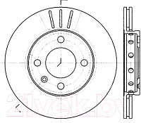 Тормозной диск Stellox 60204756VSX