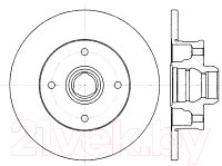 Тормозной диск Stellox 60209935SX