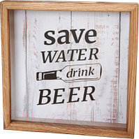 Копилка для пробок Richwood Save Water / beer2626-3g/natural