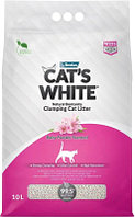 Наполнитель для туалета Cat's White С ароматом детской присыпки