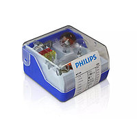 Лампа автомобильная Philips H4 12 В, 60/55W (P43t) Набор ламп Single Kit 55005SKKM