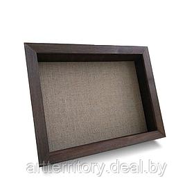 Рамка деревянная со стеклом (шадоубокс) 20,3х25,4 Д2062К/1824 (венге)