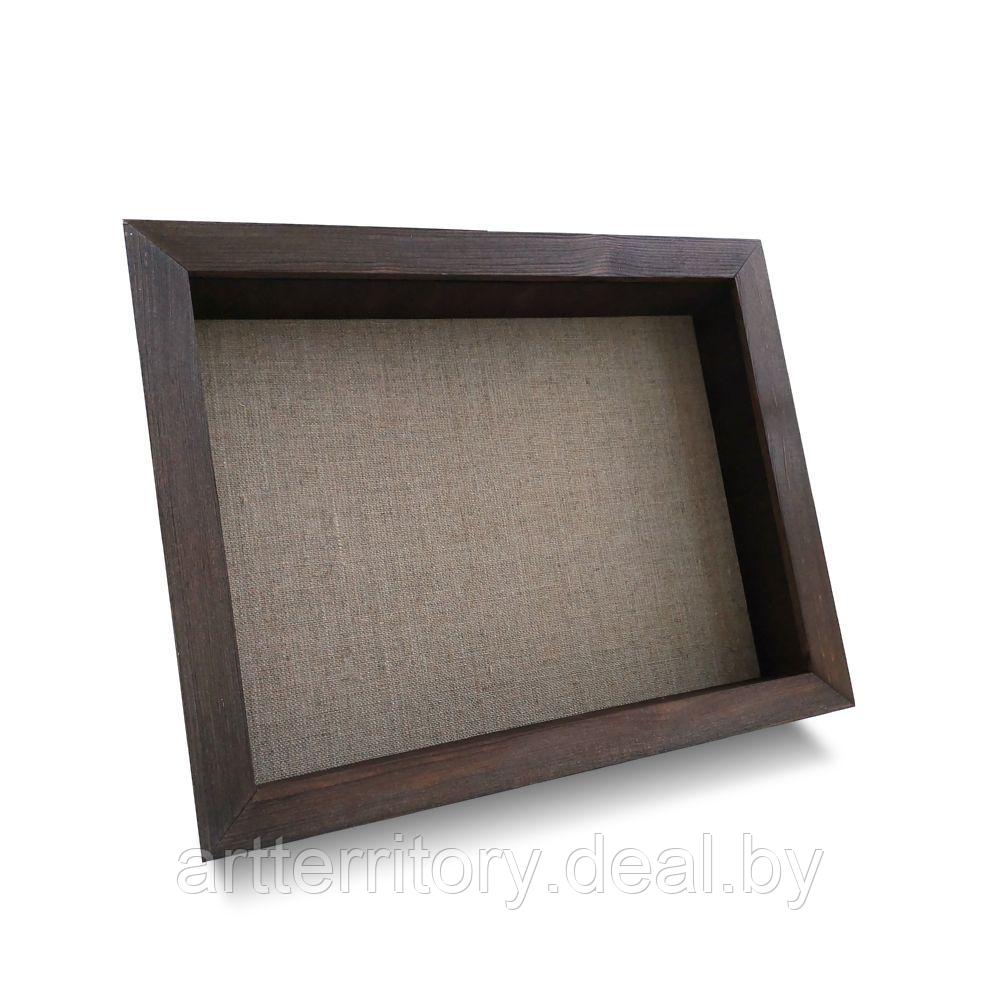 Рамка деревянная со стеклом (шадоубокс) 20,3х25,4 Д2062К/1824 (венге) - фото 1 - id-p226348676