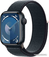 Умные часы Apple Watch Series 9 41 мм (алюминиевый корпус, полуночный/полуночный, нейлоновый ремешок)