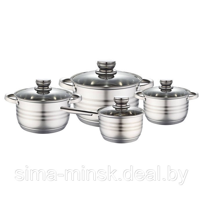 Набор посуды Bekker Premium, 8 предметов - фото 1 - id-p226348948