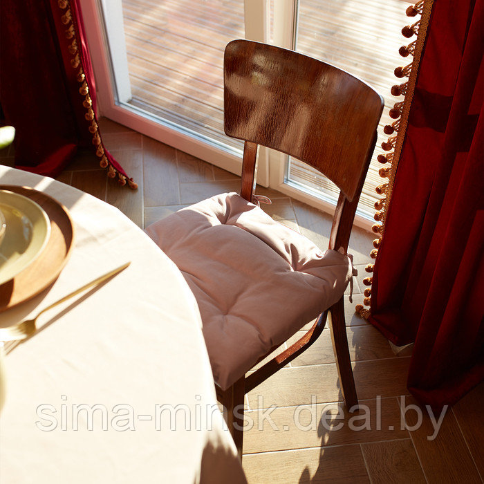Сидушка на стул Этель Kitchen 42х42 см, цвет сиреневый, 100% хлопок, саржа 220 г/м2 - фото 6 - id-p226349084