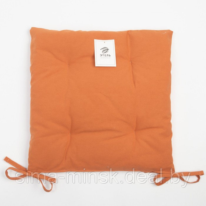 Сидушка на стул Этель Kitchen 42х42 см, цвет оранжевый, 100% хлопок, саржа 220 г/м2 - фото 4 - id-p226349085