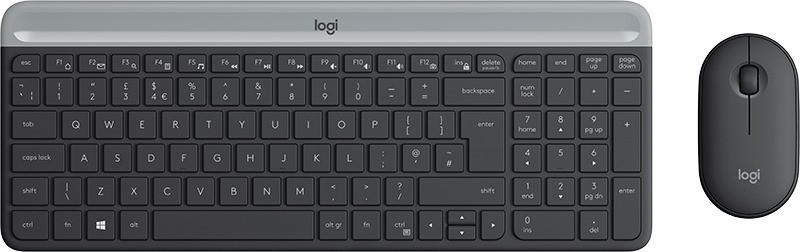 Клавиатура + мышь Logitech MK470 Slim Wireless Combo - фото 1 - id-p226348030