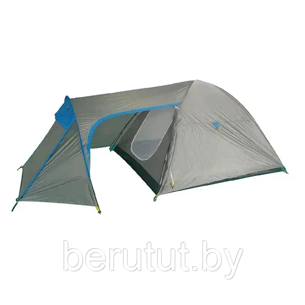 Палатка туристическая 4-местная ACAMPER MONSUN Green Grey - фото 3 - id-p226349304
