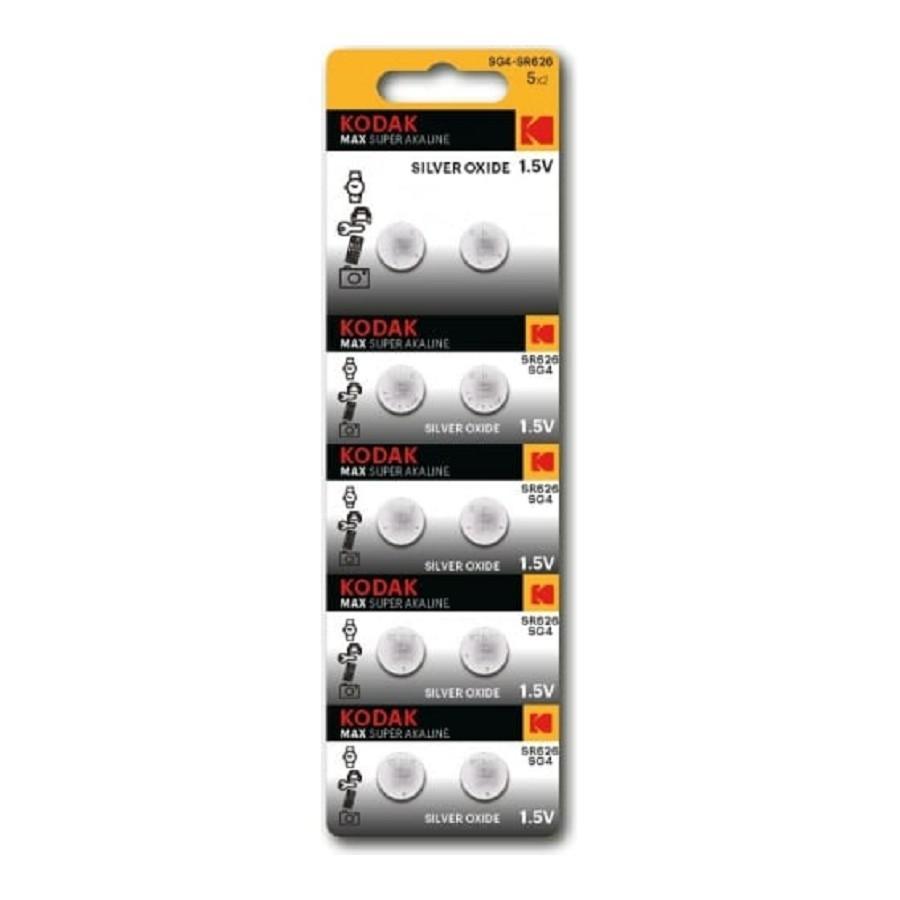 Kodak SG4 (377) SR626, SR66 Max Silver Oxid Button Cell (10/100/2000) (10 шт. в уп-ке) - фото 1 - id-p226349430