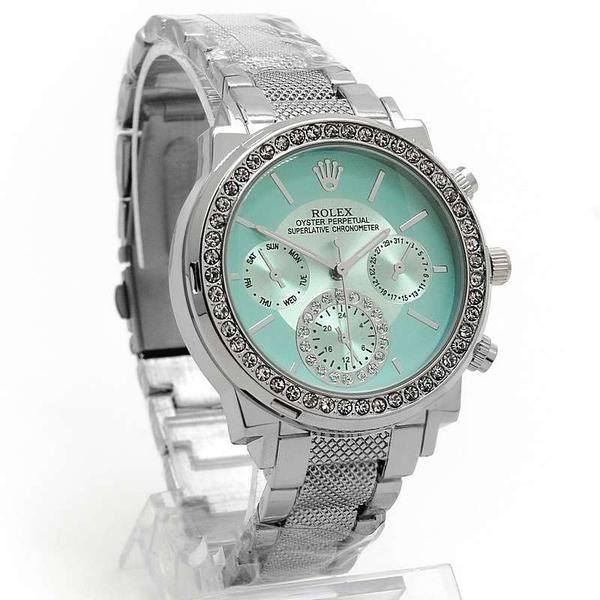 Шикарные женские часы в cтиле Rolex 6890G Серебро 3 варианта - фото 3 - id-p226349679