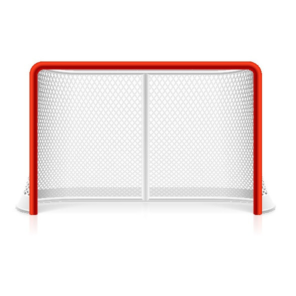 Ворота хоккейные сертифицированные, труба 50 мм, красно-белые - фото 1 - id-p226349647