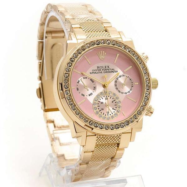 Шикарные женские часы в cтиле Rolex 6890G Золото 3 варианта - фото 2 - id-p226349689