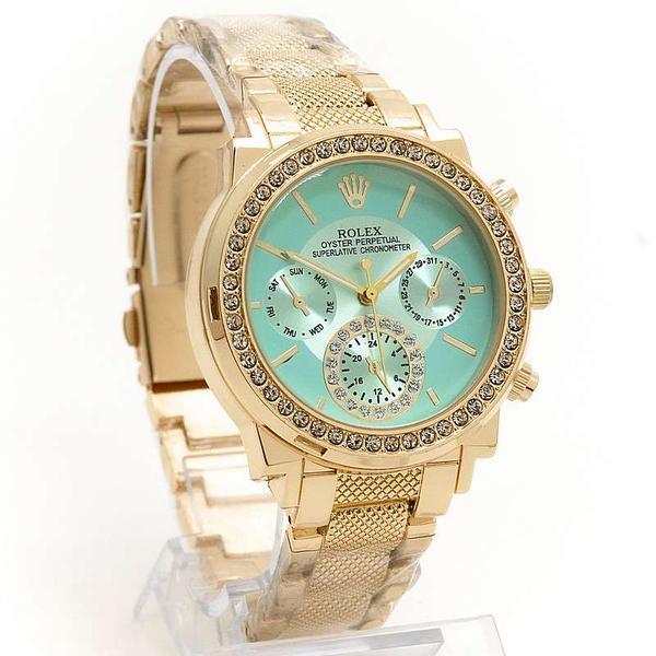 Шикарные женские часы в cтиле Rolex 6890G Золото 3 варианта - фото 3 - id-p226349689
