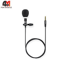 Петличный микрофон Awei MK1, 3.5mm, черный