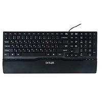 Клавиатура DELUX K1882 Ultra-Slim, ММ, USB (черная)