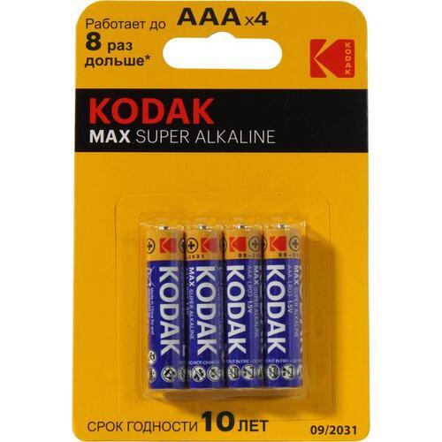 Элемент питания Kodak MAX CAT30952812 (LR03 Size AAA 1.5V alkaline) уп.4 шт - фото 1 - id-p226350011