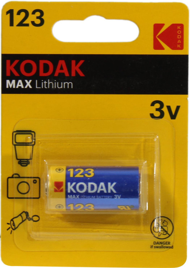 Элемент питания Kodak MAX CAT30956223-RU1 (CR123 Li 3V) - фото 1 - id-p226350017