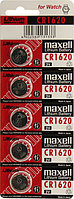 Элемент питания Maxell CR1620-5 (щелочной (alkaline) 1.5V) уп.5 шт