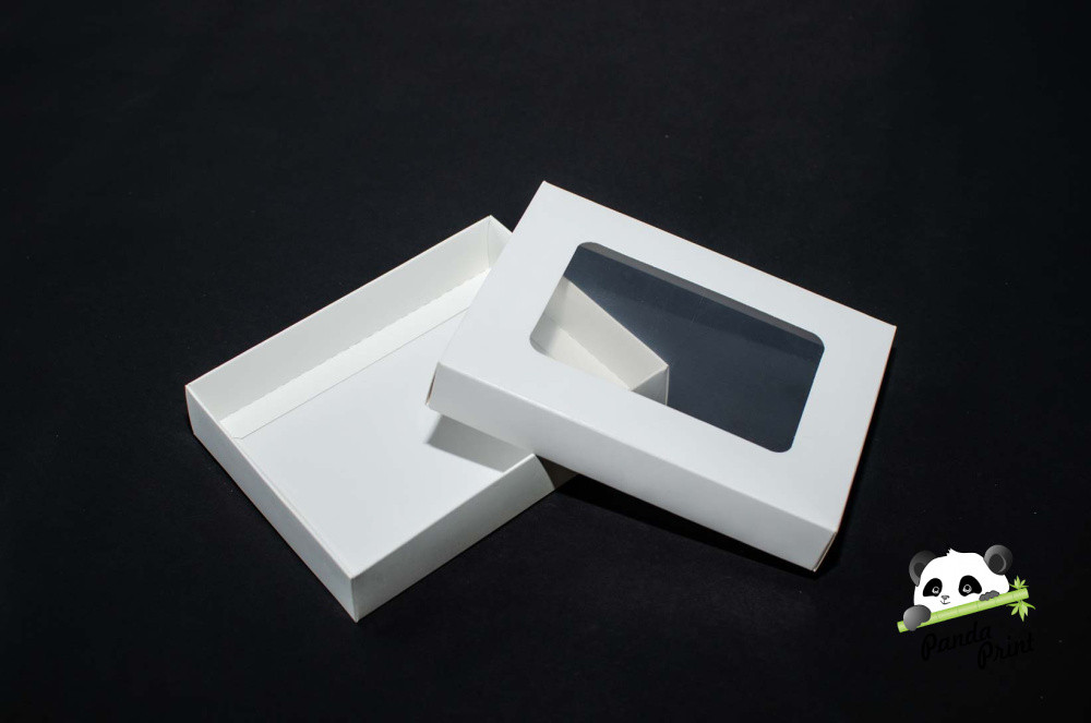 Коробка с прозрачным окном 150х110х30 белая - фото 2 - id-p106877926