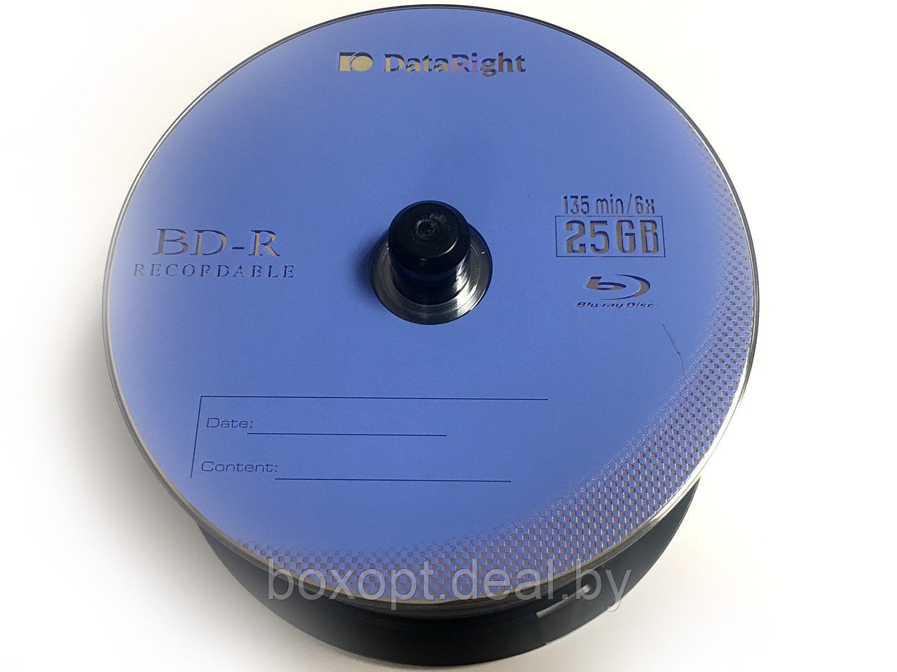 Диски BD-R (Blu-ray) однослойный 25 Gb (DataRight) - фото 4 - id-p226350198