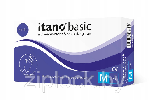 Перчатки нитриловые нестерильные неопудренные Itano Basic,размер M - фото 3 - id-p226345609