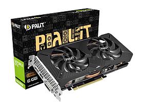 6Gb PCI-E GDDR6 Palit GTX1660 SUPER GP 6G (RTL) DVI+HDMI+DPGeForce GTX1660 SUPER