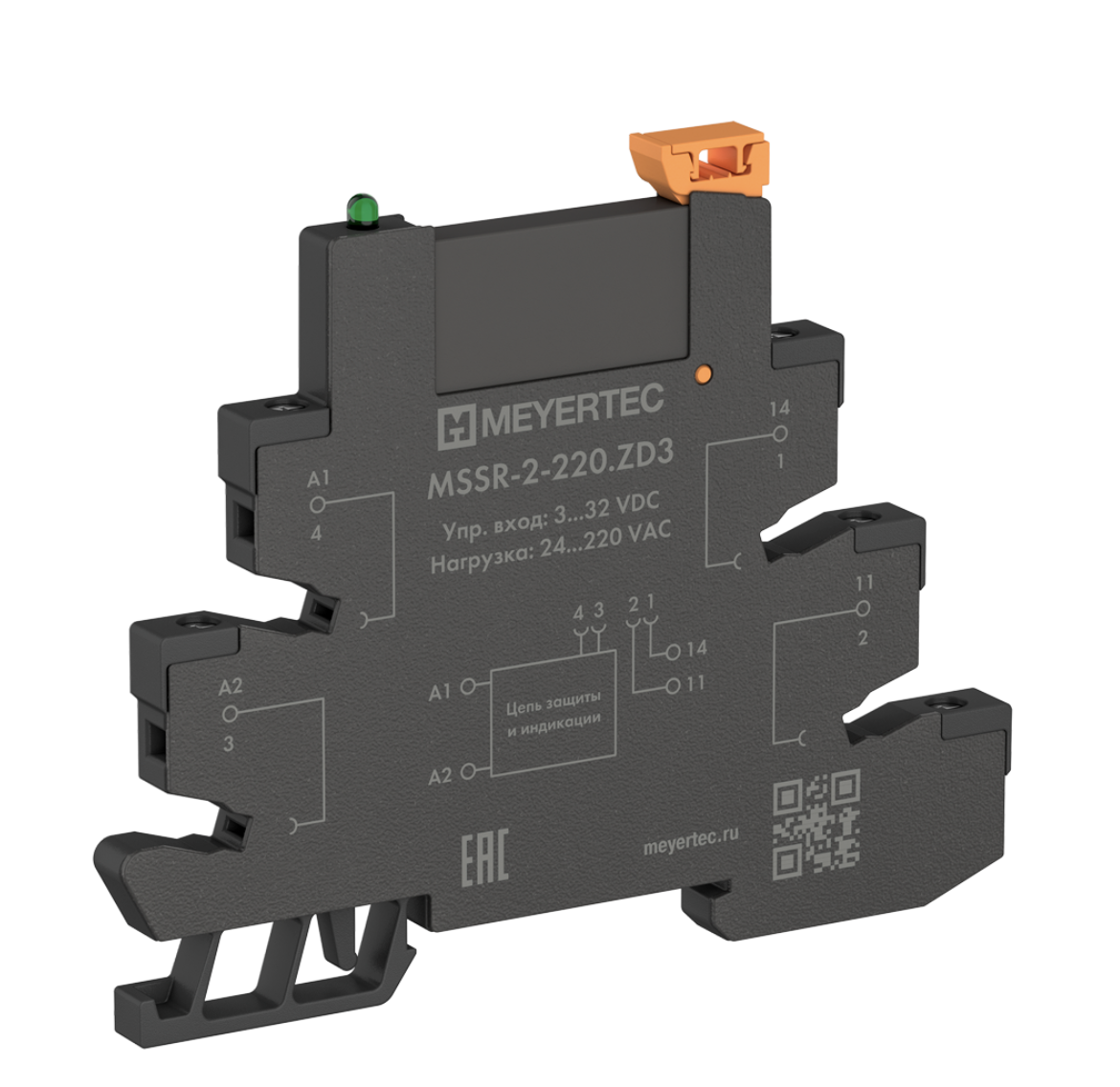 Модуль твердотельное реле и колодка MEYERTEC серии MSSR в компактном корпусе - фото 1 - id-p226351423