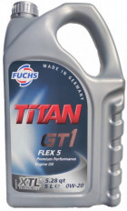Моторное масло Fuchs Titan GT1 FLEX 5 0W-20 5л - фото 1 - id-p226351729