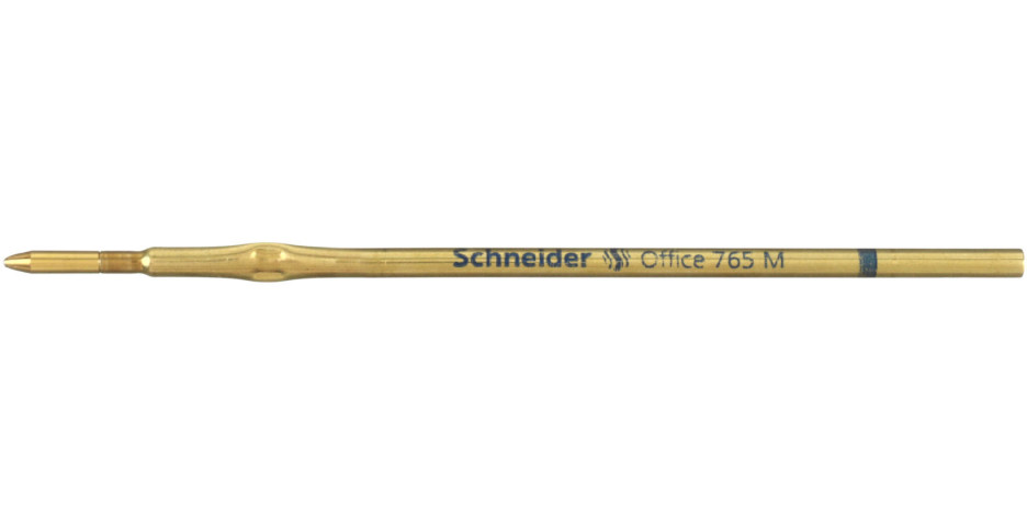 Стержень для шариковых автоматических ручек Schneider 107 мм, металлический, тип К15 Office 765 М, синий