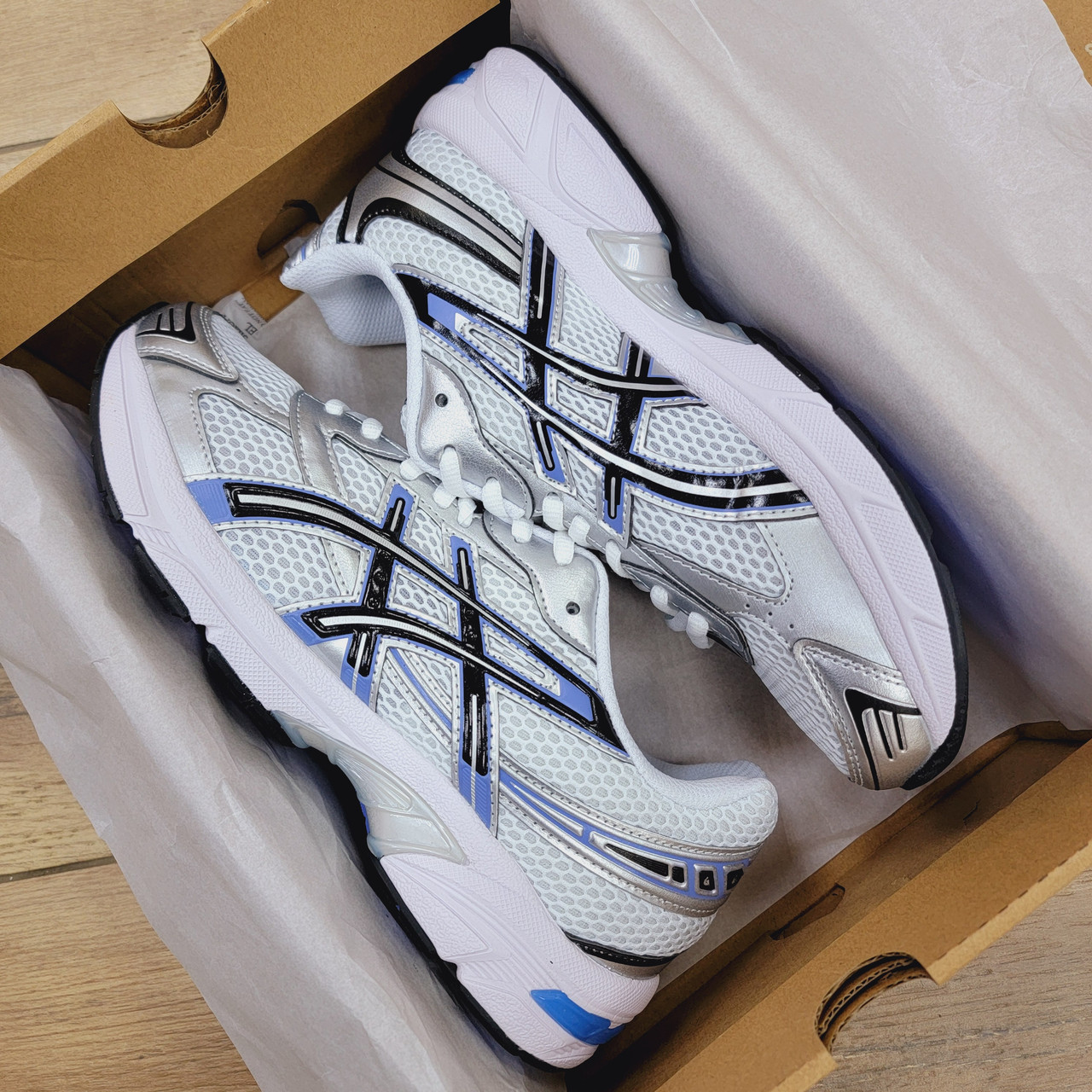 Кроссовки Asics Gel-1130 White Blue - фото 6 - id-p226330066