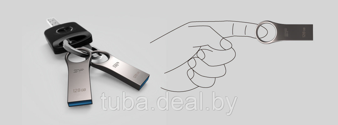 USB флэш - накопитель Silicon Power Jewel J80, 128Gb, SuperSpeed USB 3.2 Gen 1 - фото 5 - id-p226353137