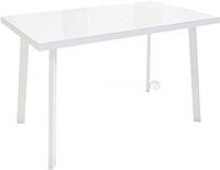 Кухонный стол Listvig Фин 120-152x70 (белый)