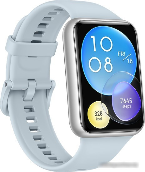 Умные часы Huawei Watch FIT 2 Active международная версия (серо-голубой) - фото 3 - id-p226353481