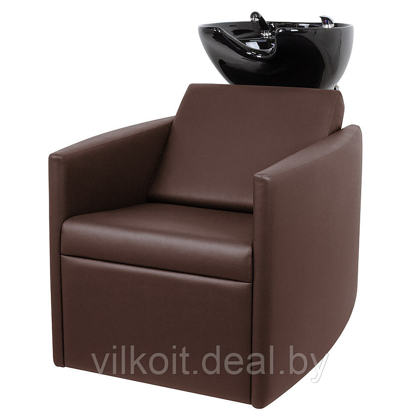 Больсена кресло мойка для парикмахерской с 0356 раковиной, черной, коричневая. На заказ - фото 1 - id-p226353510