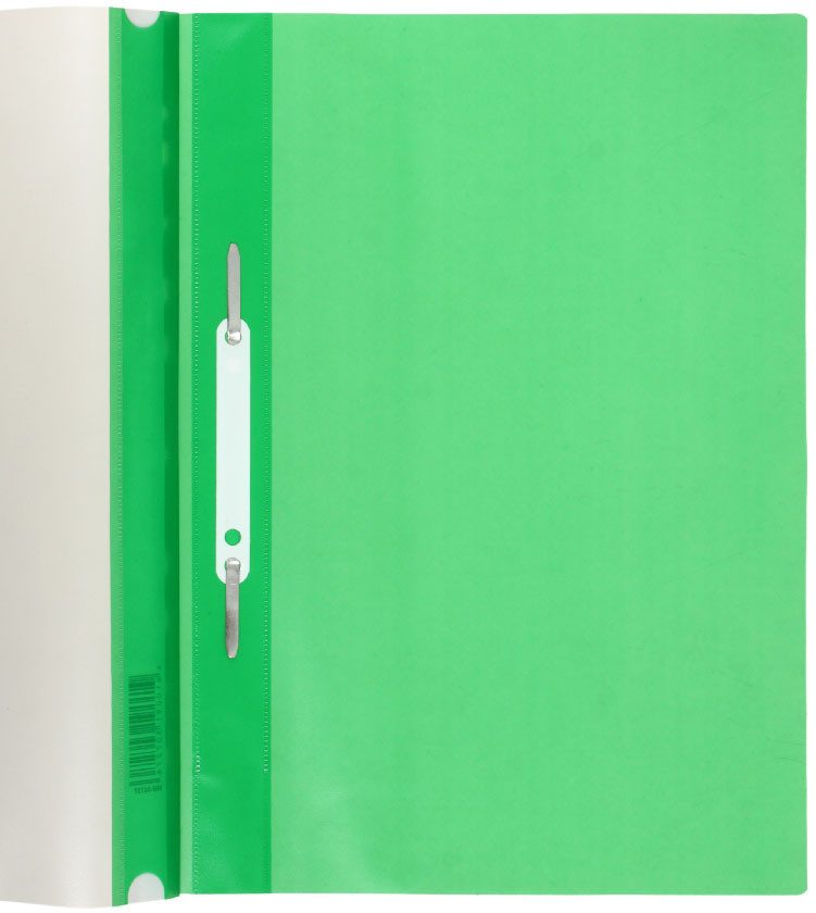 Папка-скоросшиватель пластиковая А4 «Стамм» толщина пластика 0,12 мм, зеленая