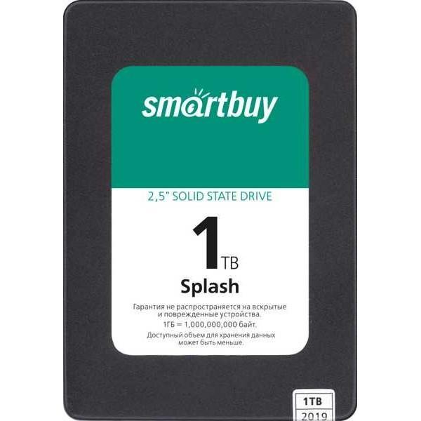 Smartbuy SSD 1Tb Splash SBSSD-001TT-MX902-25S3 {SATA3.0, 7mm} - фото 1 - id-p226353914
