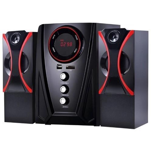 Колонка Ginzzu GM-407 (2x10W +Subwoofer 20W, дерево, Bluetooth, USB, SD, FM, ПДУ)h, USB, SD, FM, ПДУ) - фото 1 - id-p226353951