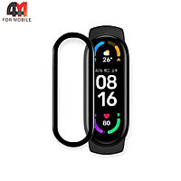 Стекло Часы Xiaomi Mi Band 5 5D, глянец, черный