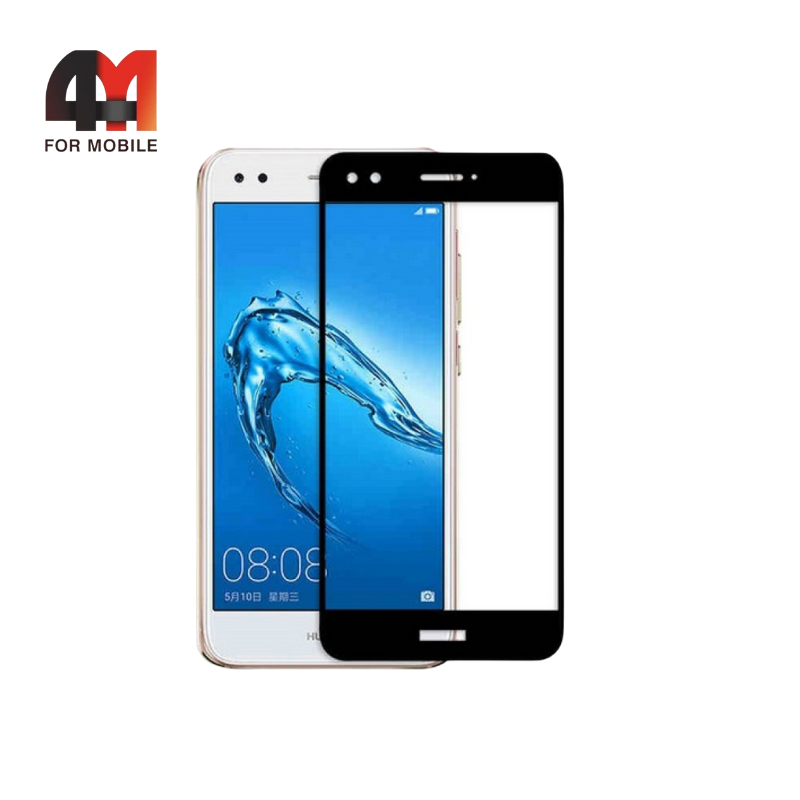 Стекло Huawei P9 Lite Mini 3D, глянец, черный - фото 1 - id-p226354479