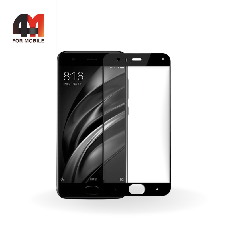 Стекло Xiaomi Mi A1/Mi 5X, 3D, глянец, черный - фото 1 - id-p226354434