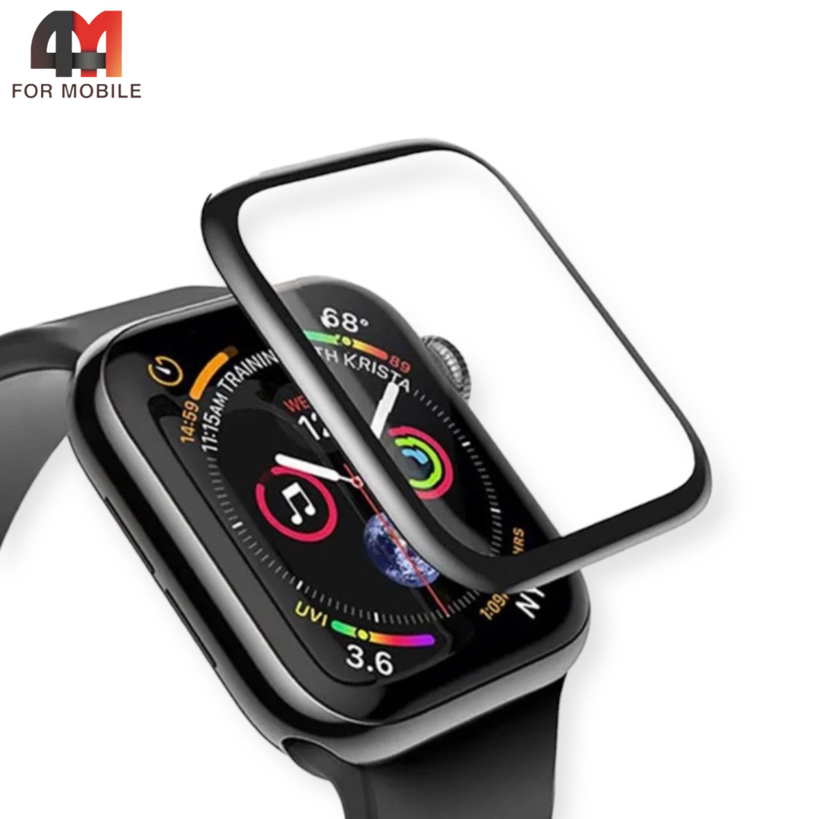 Мембрана Часы Apple Watch 38mm, глянец, черный - фото 1 - id-p226355657