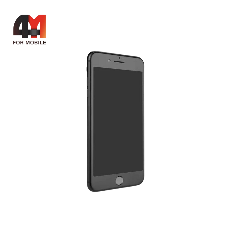 Стекло Iphone 7 Plus/8 Plus, ПП, матовый, черный - фото 1 - id-p226355355