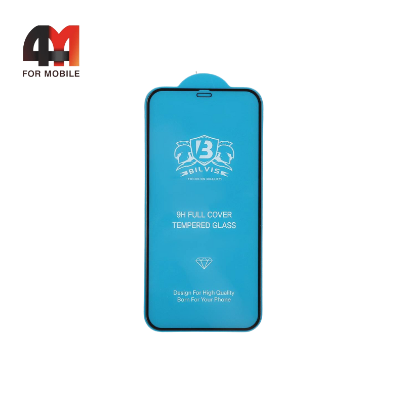 Стекло Iphone 13 Pro Max/14 Plus, 5D, Глянец Premium, черный - фото 1 - id-p226354297
