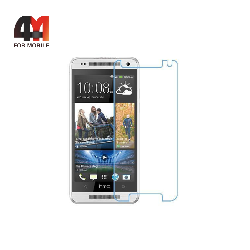 Стекло HTC M7 mini простое, глянец, прозрачный - фото 1 - id-p226354054
