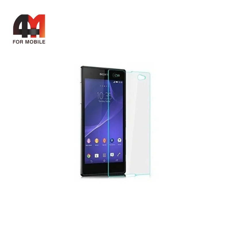 Стекло Sony Xperia C3/D2533 простое, глянец, прозрачный - фото 1 - id-p226354381