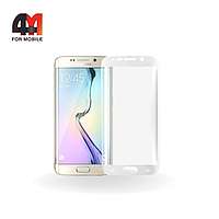 Стекло Samsung S7 Edge, 3D, глянец, белый