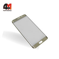 Стекло Samsung S7 Edge, 3D, глянец, серебро