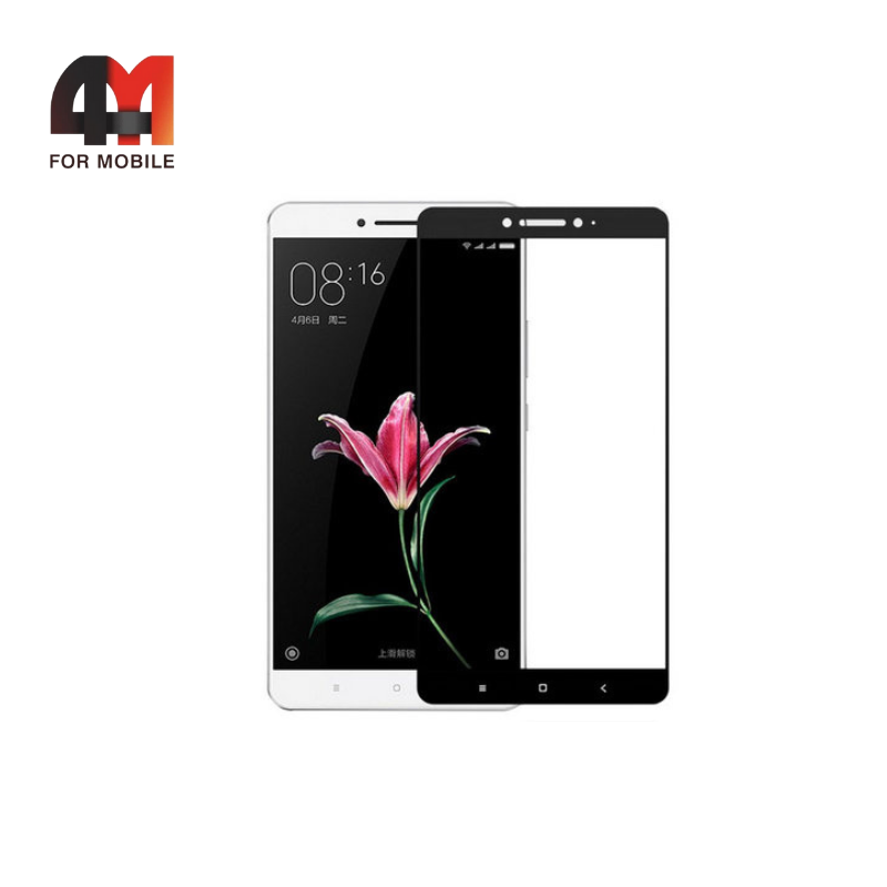 Стекло Xiaomi Mi Max 2 ПП, глянец, черный - фото 1 - id-p226354210